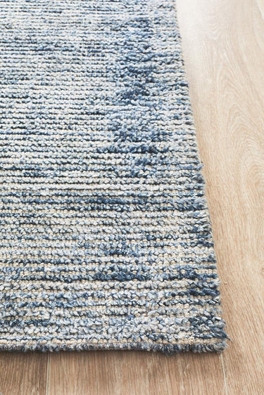 Ally Modern Indigo Rayon Rug